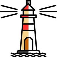 Lighthouse Vector Icon Design
