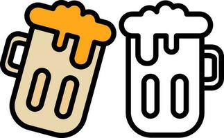 Beer mug Vector Icon Design