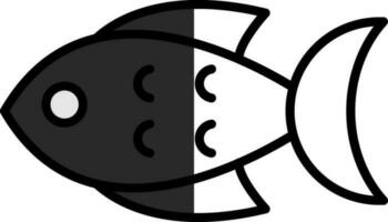 diseño de icono de vector de pescado