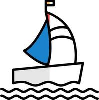 diseño de icono de vector de barco