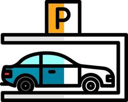 Parking Vector Icon Design