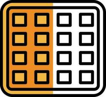 Waffle Vector Icon Design