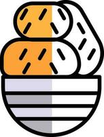 Croquette Vector Icon Design