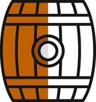 diseño de icono de vector de barril