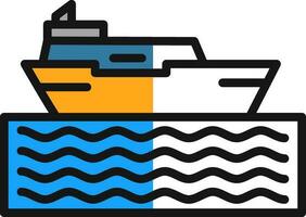 diseño de icono de vector de crucero