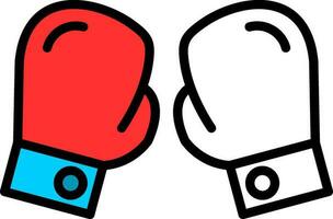 Boxing gloves Vector Icon Design