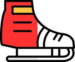 Ice skating Vector Icon Design