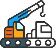 Crane Vector Icon Design