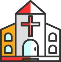 diseño de icono de vector de iglesia