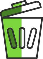 Trash can Vector Icon Design