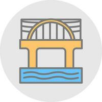 diseño de icono de vector de puente