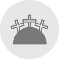 Cemetery Vector Icon Design