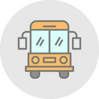 School bus Vector Icon Design