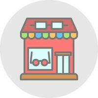 diseño de icono de vector de tienda óptica