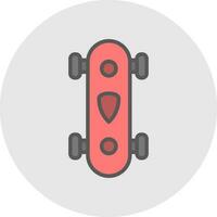 Longboard Vector Icon Design