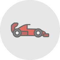 Racing car Vector Icon Design