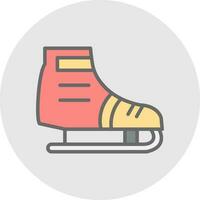 Ice skating Vector Icon Design