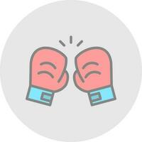 Boxing gloves Vector Icon Design