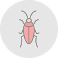 Cockroach Vector Icon Design