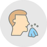 Sneeze Vector Icon Design