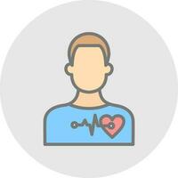 Cardiac arrest Vector Icon Design