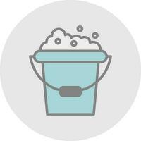 Bucket Vector Icon Design