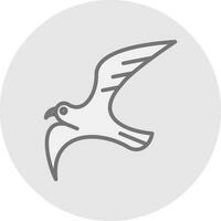 Seagull Vector Icon Design