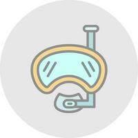 Diving mask Vector Icon Design