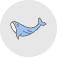 Whale Vector Icon Design