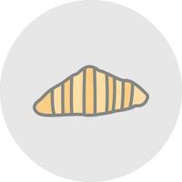 Croissant Vector Icon Design