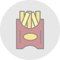 diseño de icono de vector de papas fritas