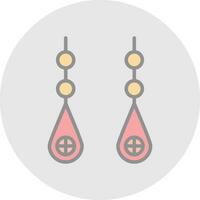 Earring Vector Icon Design