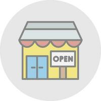 Opening shop Vector Icon Design