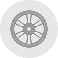 Alloy wheel Vector Icon Design