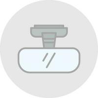 Rearview mirror Vector Icon Design