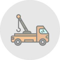 Tow truck Vector Icon Design