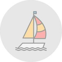 diseño de icono de vector de barco