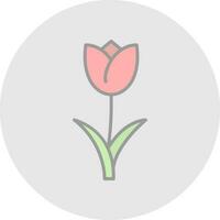 Tulips Vector Icon Design