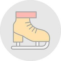 hielo patinar vector icono diseño