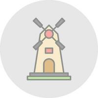 Windmill Vector Icon Design