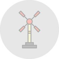 Windmill Vector Icon Design