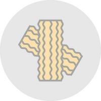 Bacon pie Vector Icon Design