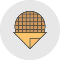 Stroopwafel Vector Icon Design