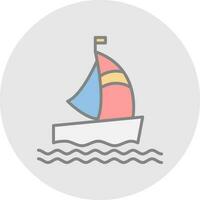 diseño de icono de vector de barco