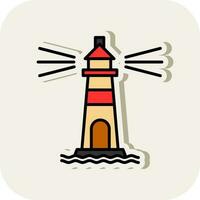 Lighthouse Vector Icon Design