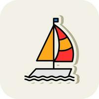 Boat Vector Icon Design