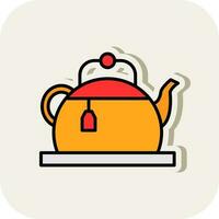 Teapot Vector Icon Design