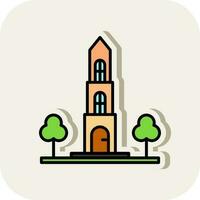 Dom tower Vector Icon Design