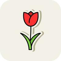 Tulips Vector Icon Design