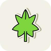 marijuana vector icono diseño